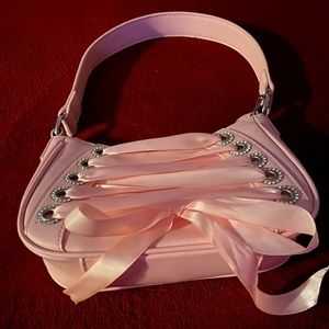 Sugar Thrill Floral Print Lace up Shoulder Bag